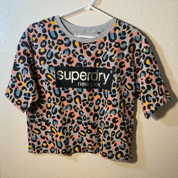 Women’s Superdry New York Animal Print T-shirt - Picture 1 of 5
